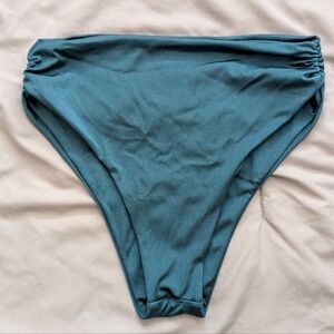 Tori Praver dark green high waist bikini bottom